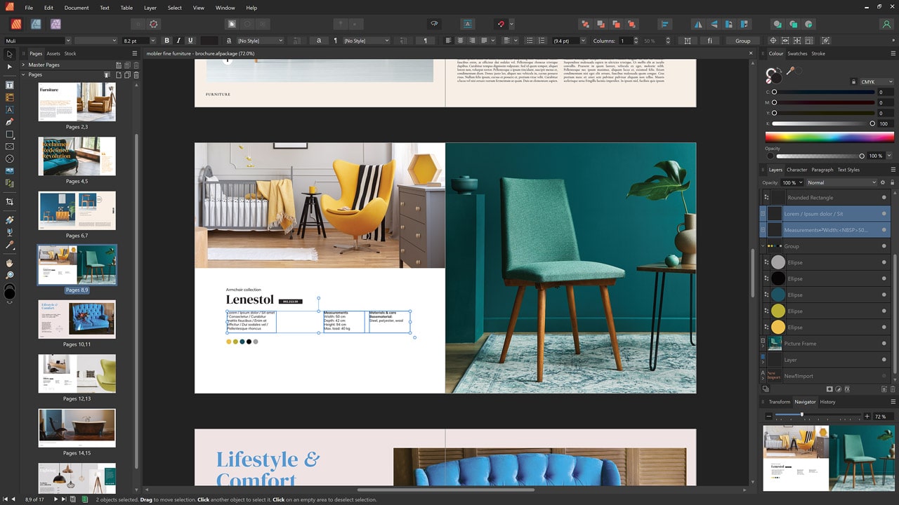 Affinity Publisher facingpages