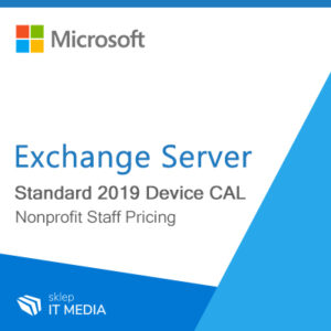 Ikona Microsoft Exchange Server Standard 2019 Device CAL Nonprofit Staff Pricing