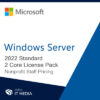 Ikona Microsoft Windows Server 2022 Standard 2 Core License Pack NonProfit Staff Pricing