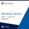 Ikona Microsoft Windows Server 2022 – 1 User CAL Academic